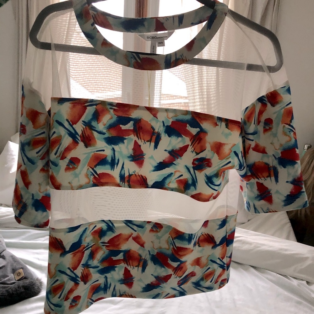 BCBG Generation short sleeve blouse